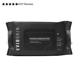 EVIO Refreshing Cleansing Hemp Wipes NIB NWT